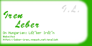 iren leber business card